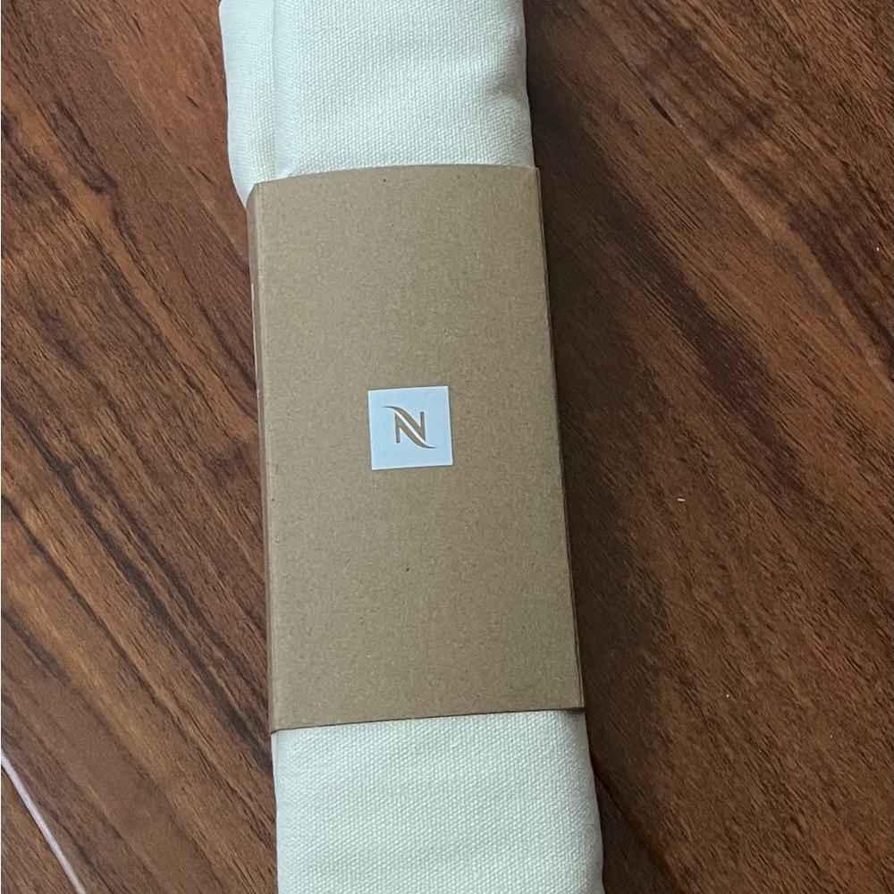 Nespresso Cream Canvas Tote with Black Logo - Picture 4 of 5